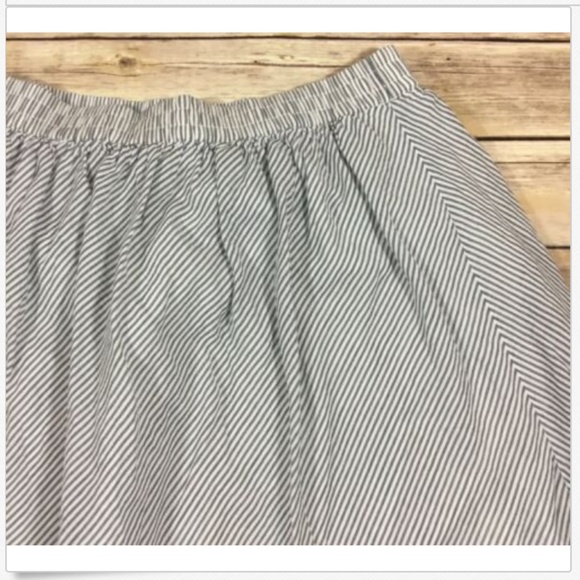 🌿GAP A Line Striped Lightweight Skirt Circle - Picture 2 of 8
